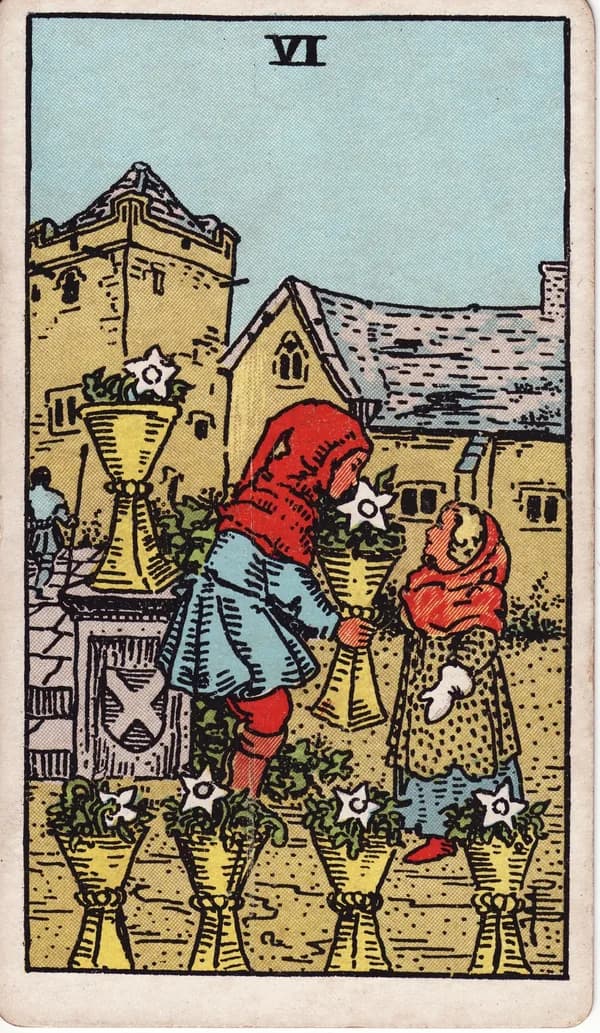 聖杯六 Six of Cups 塔羅牌