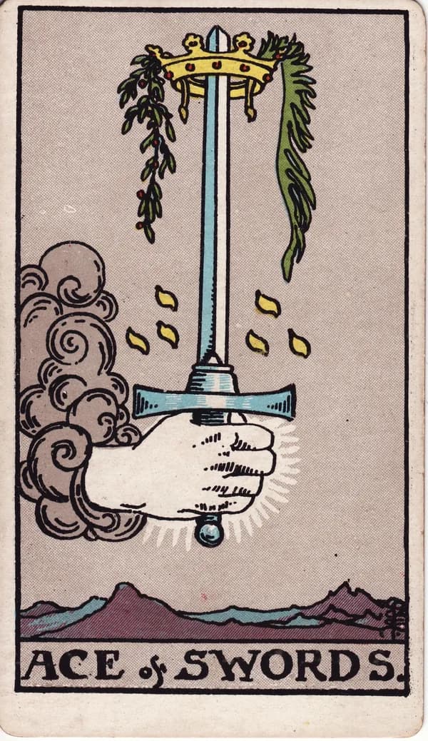 寶劍一 Ace of Swords 塔羅牌
