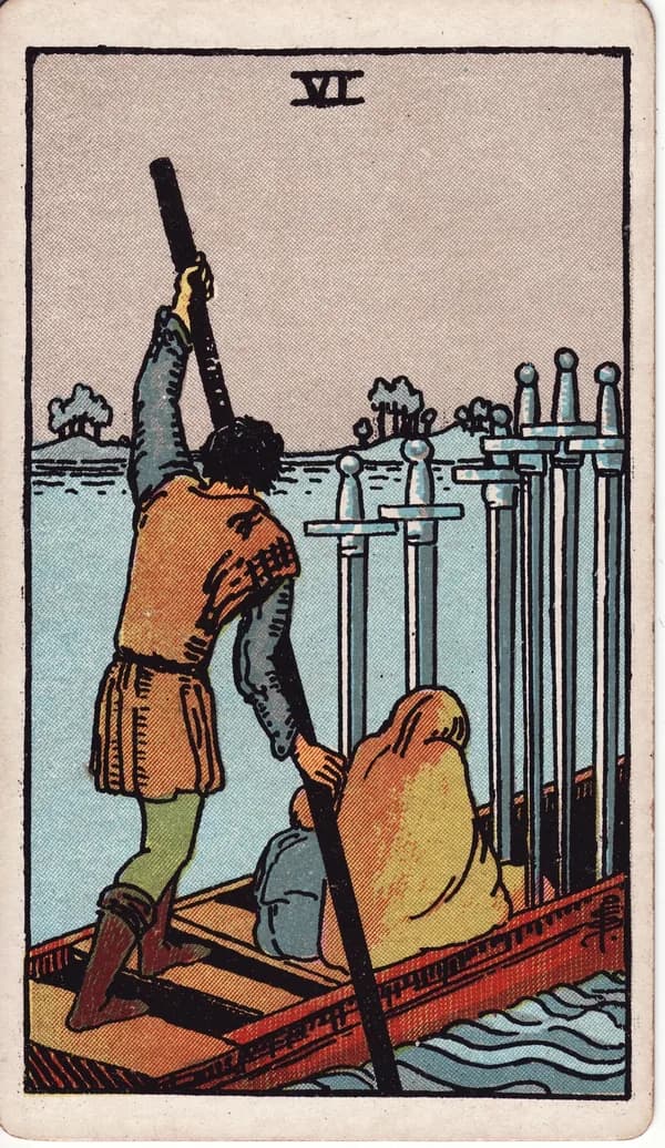 寶劍六 Six of Swords 塔羅牌