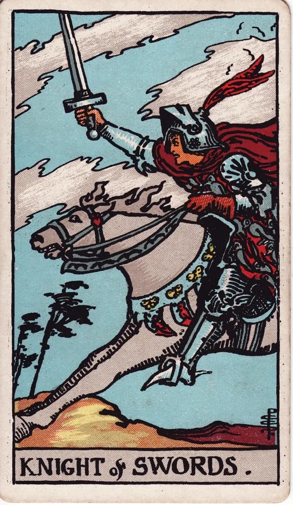 寶劍騎士 Knight of Swords 塔羅牌