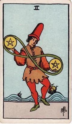 錢幣二 Two of Pentacles