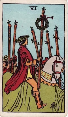 權杖六 Six of Wands