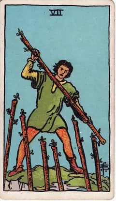 權杖七 Seven of Wands