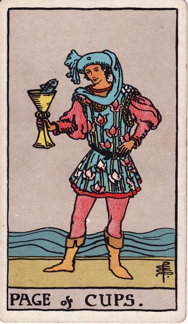 聖杯侍者 Page of Cups 塔羅牌