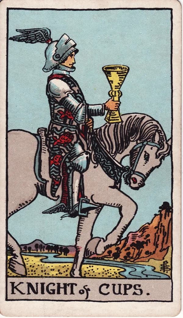 聖杯騎士 Knight of Cups 塔羅牌