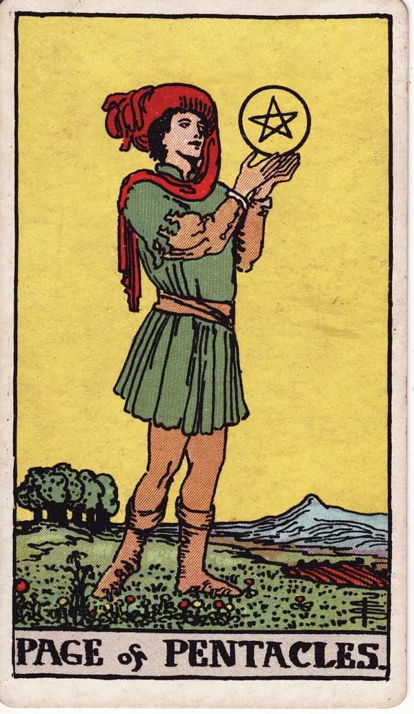 錢幣侍者 Page of Pentacles 塔羅牌
