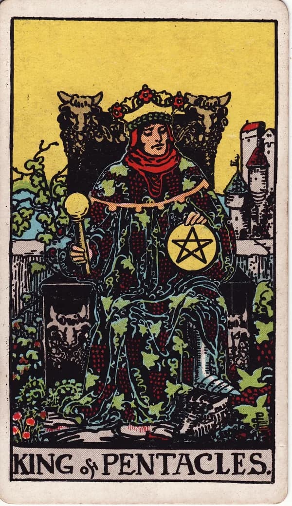 錢幣國王 King of Pentacles 塔羅牌