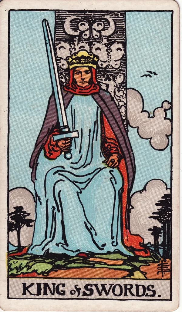 寶劍國王 King of Swords 塔羅牌