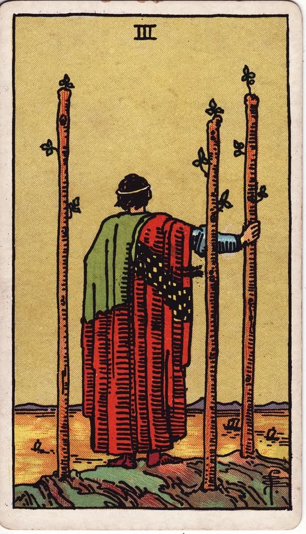 權杖三 Three of Wands 塔羅牌